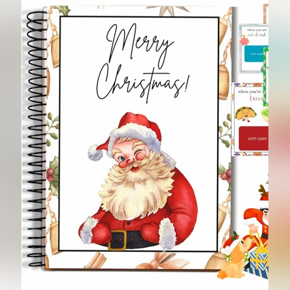 CHRISTMAS GIFT CARD BOOK Scrapbooking Album Spiral-Bound BRAND-NEW ⭐SHIPS FREE⭐ - Picture 3 of 8